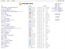 Tablet Screenshot of holywarzone.com